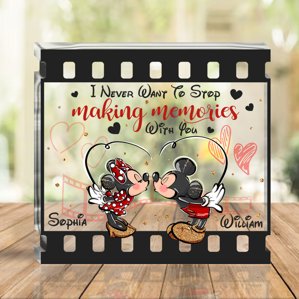 Personalized Acrylic Mouse Plaque Custom Name Gift for Couple Custom Shaped Acrylic Plaque GradoCreations