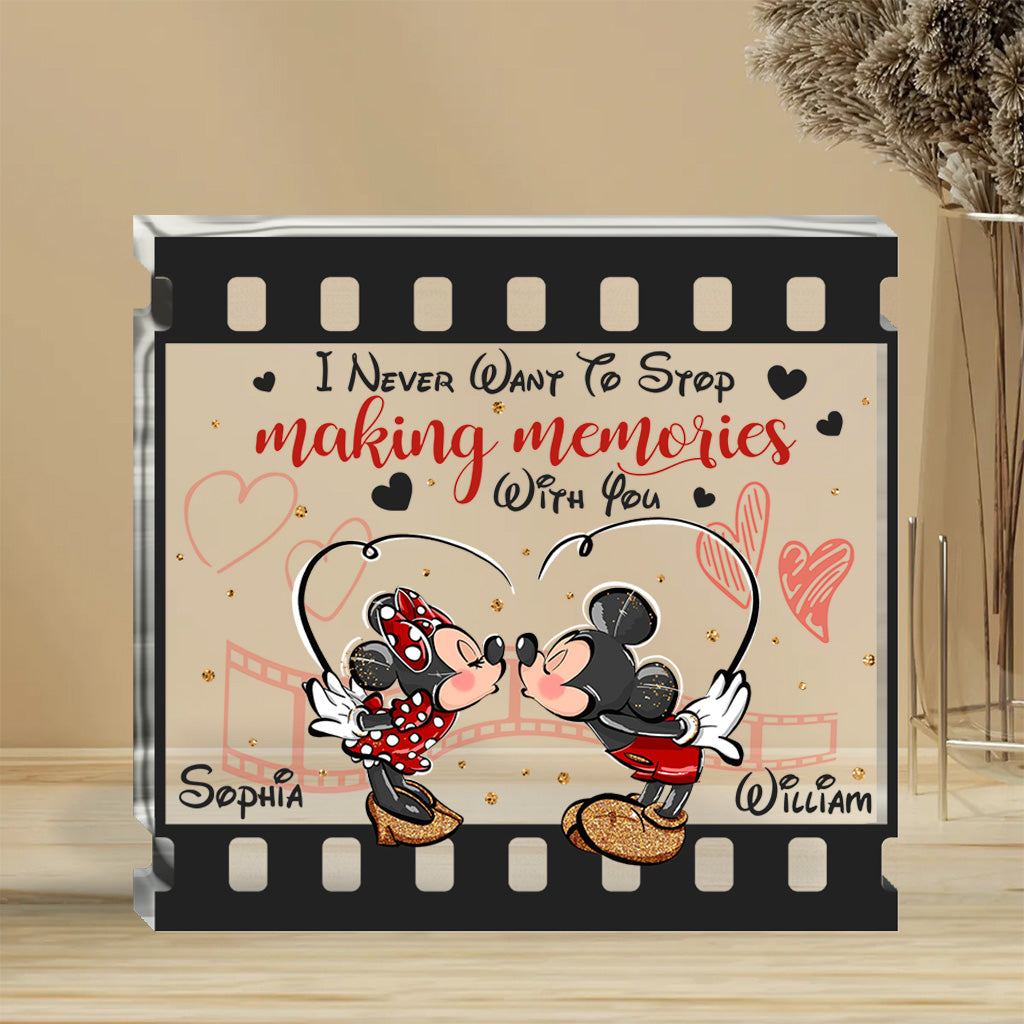 Personalized Acrylic Mouse Plaque Custom Name Gift for Couple Custom Shaped Acrylic Plaque GradoCreations