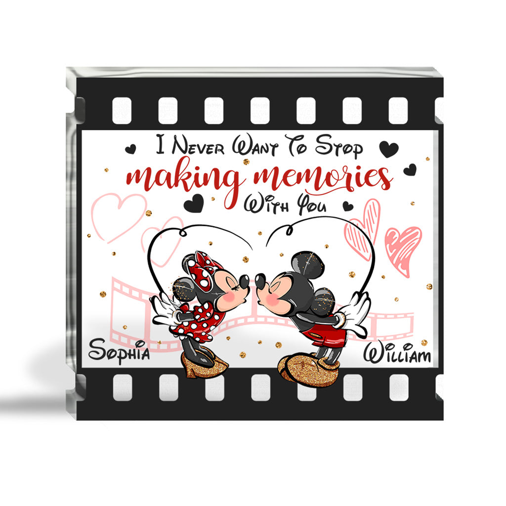 Personalized Acrylic Mouse Plaque Custom Name Gift for Couple Custom Shaped Acrylic Plaque GradoCreations