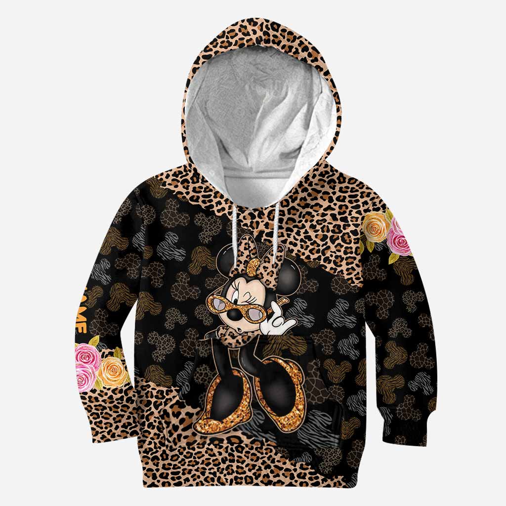 Personalized Leopard Print Hoodie & Leggings Set for Women Hoodie & Leggings GradoCreations