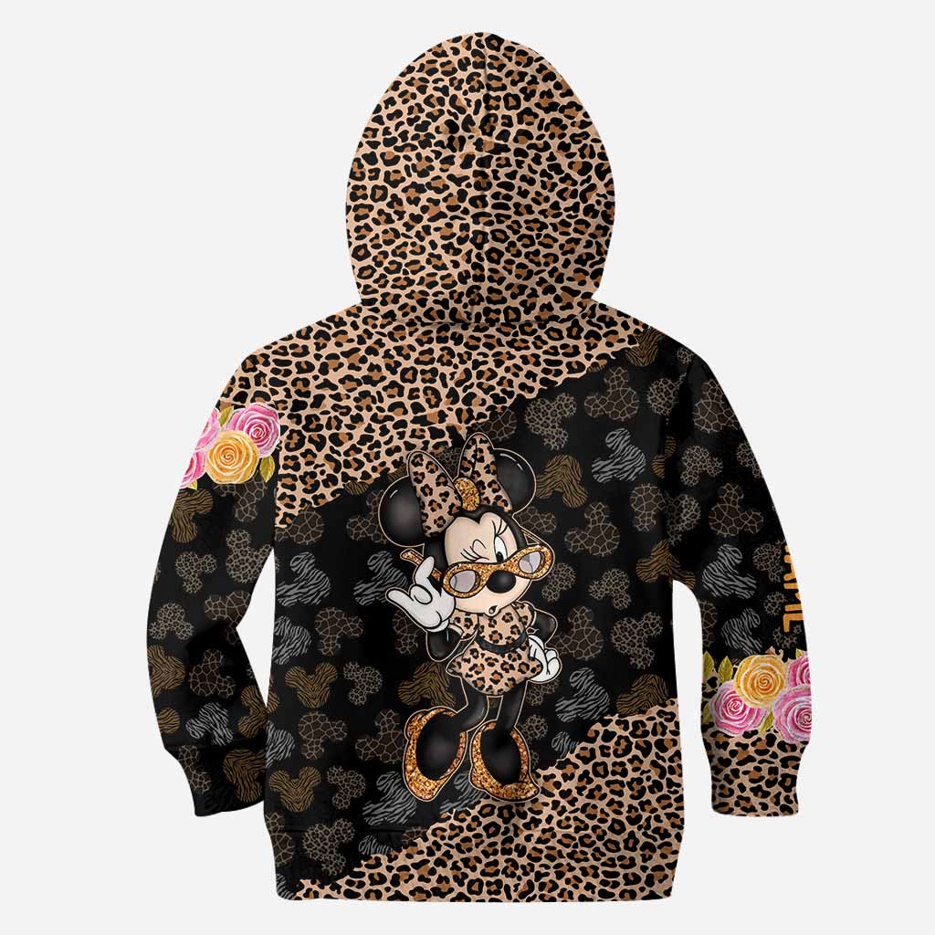 Personalized Leopard Print Hoodie & Leggings Set for Women Hoodie & Leggings GradoCreations