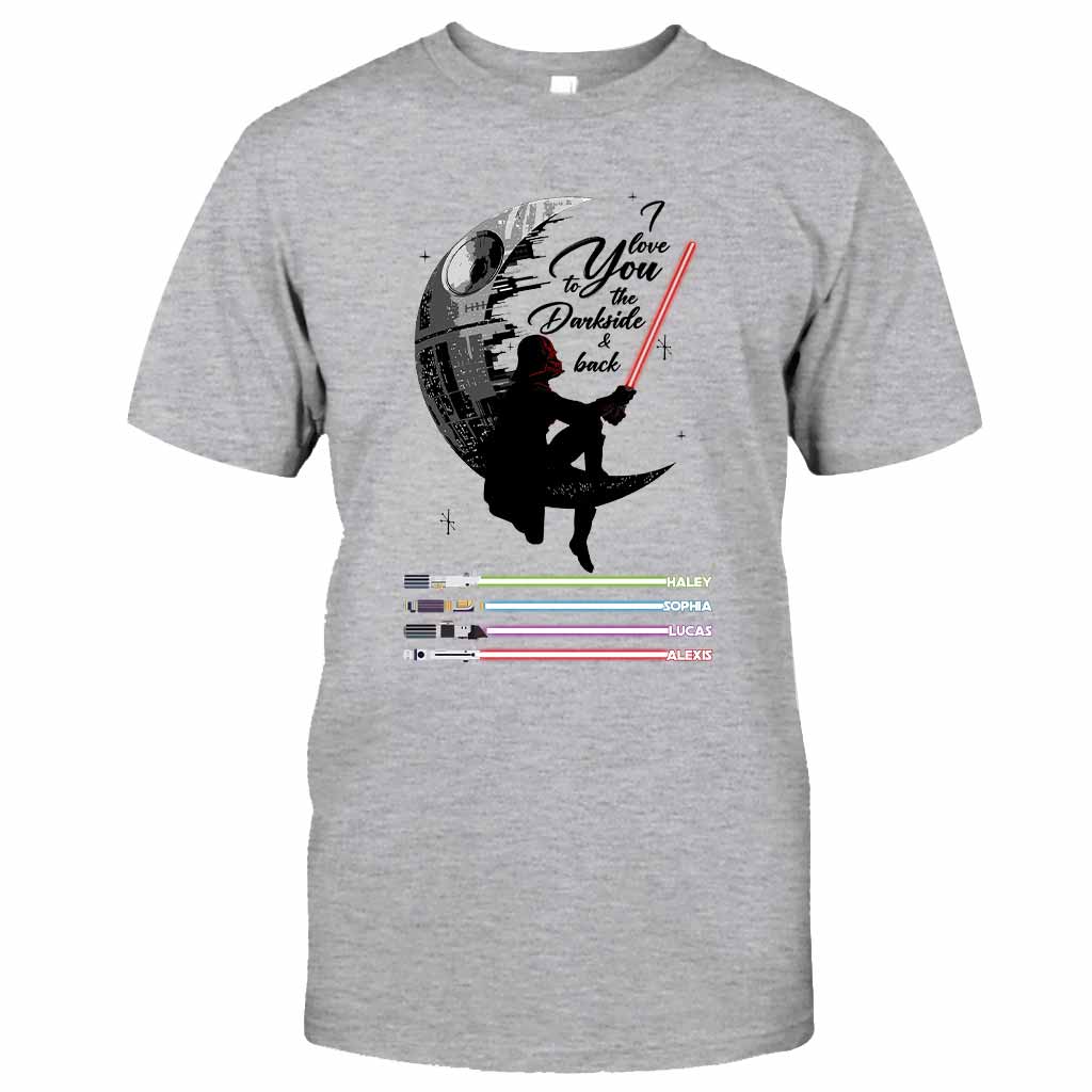 Personalized Father's Day T-shirt & Hoodie I Love You to the Darkside Gift T-shirt & Hoodie GradoCreations