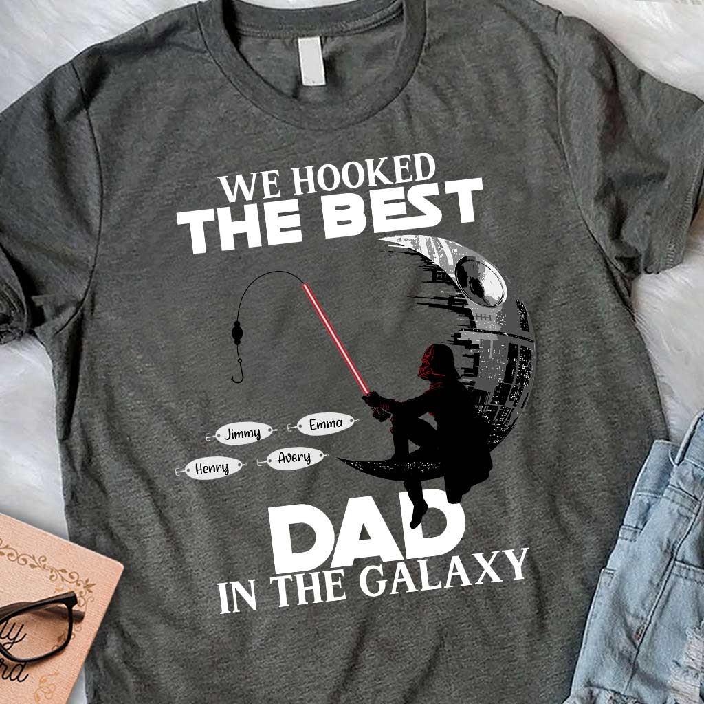 Personalized Fishing T-Shirt & Hoodie for Dad with Custom Names T-shirt & Hoodie GradoCreations