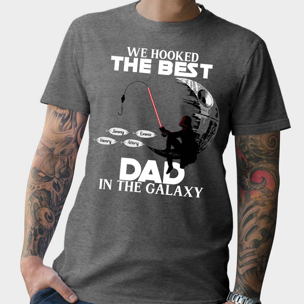 Personalized Fishing T-Shirt & Hoodie for Dad with Custom Names T-shirt & Hoodie GradoCreations