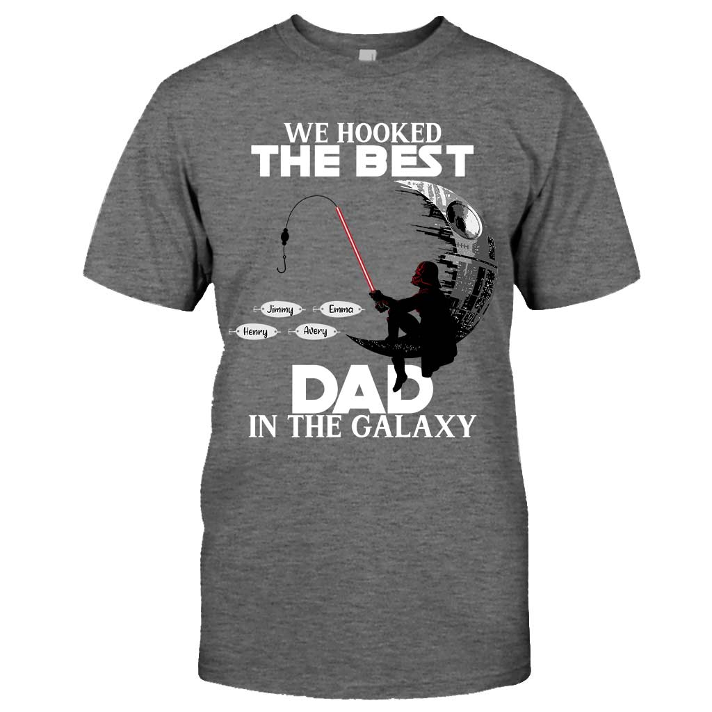 Personalized Fishing T-Shirt & Hoodie for Dad with Custom Names T-shirt & Hoodie GradoCreations