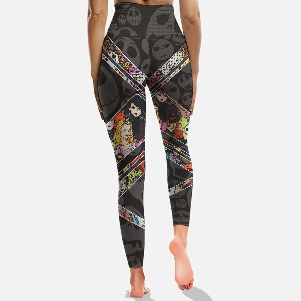 Personalized Nightmare Hollow Tank Top and Leggings for Women | Custom Name Activewear Hollow Tank & Leggings GradoCreations