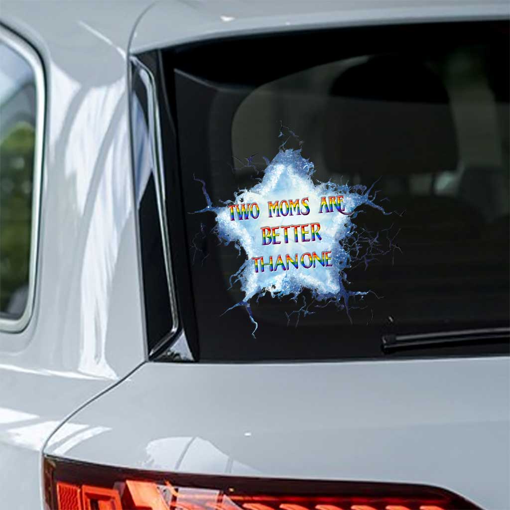 Personalized LGBT Support Decal Two Moms Are Better Than One Decal Full GradoCreations