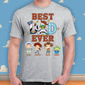 Personalized Best Dad Ever T-shirt and Hoodie Gift for Father's Day T-shirt & Hoodie GradoCreations