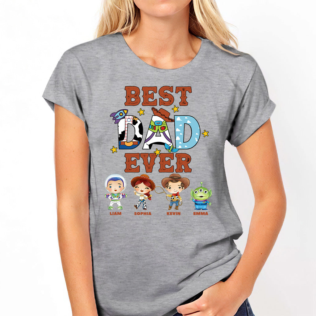 Personalized Best Dad Ever T-shirt and Hoodie Gift for Father's Day T-shirt & Hoodie GradoCreations