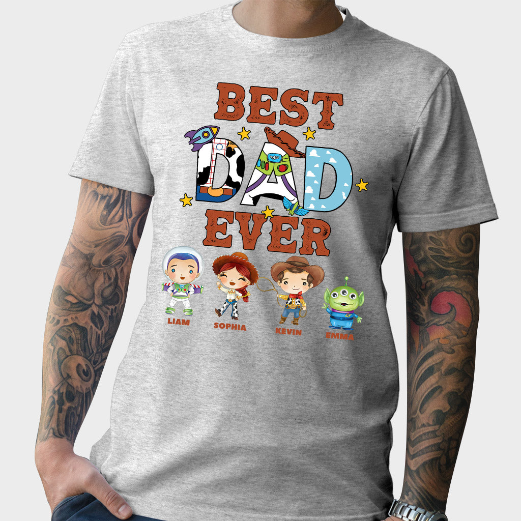 Personalized Best Dad Ever T-shirt and Hoodie Gift for Father's Day T-shirt & Hoodie GradoCreations