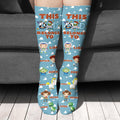 Personalized Fun Mouse Socks for Dad with Custom Names Socks GradoCreations