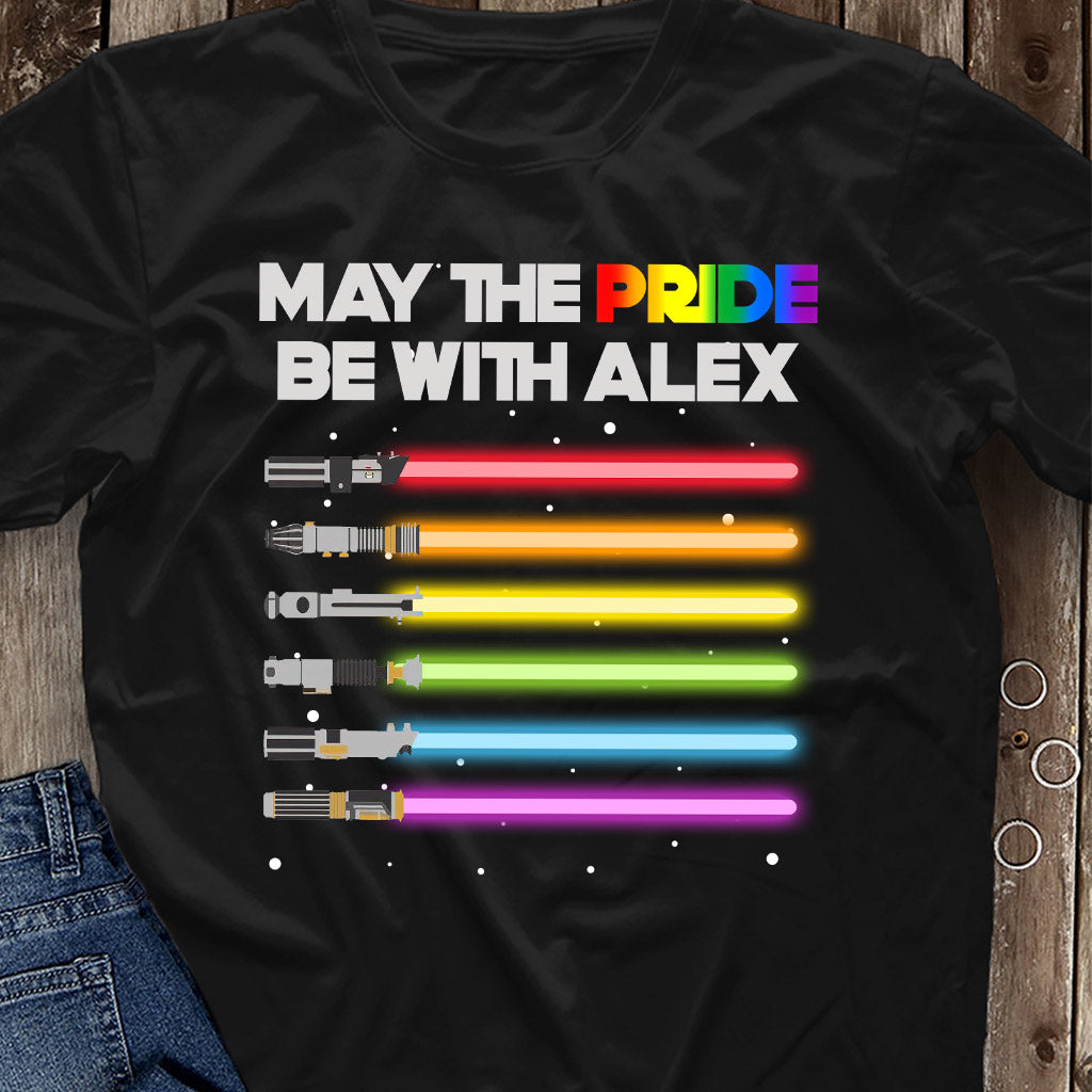Personalized LGBT Pride T-shirt & Hoodie with Custom Name T-shirt & Hoodie GradoCreations