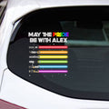 Personalized LGBT Support Decal Custom Name Pride Gift Decal Full GradoCreations