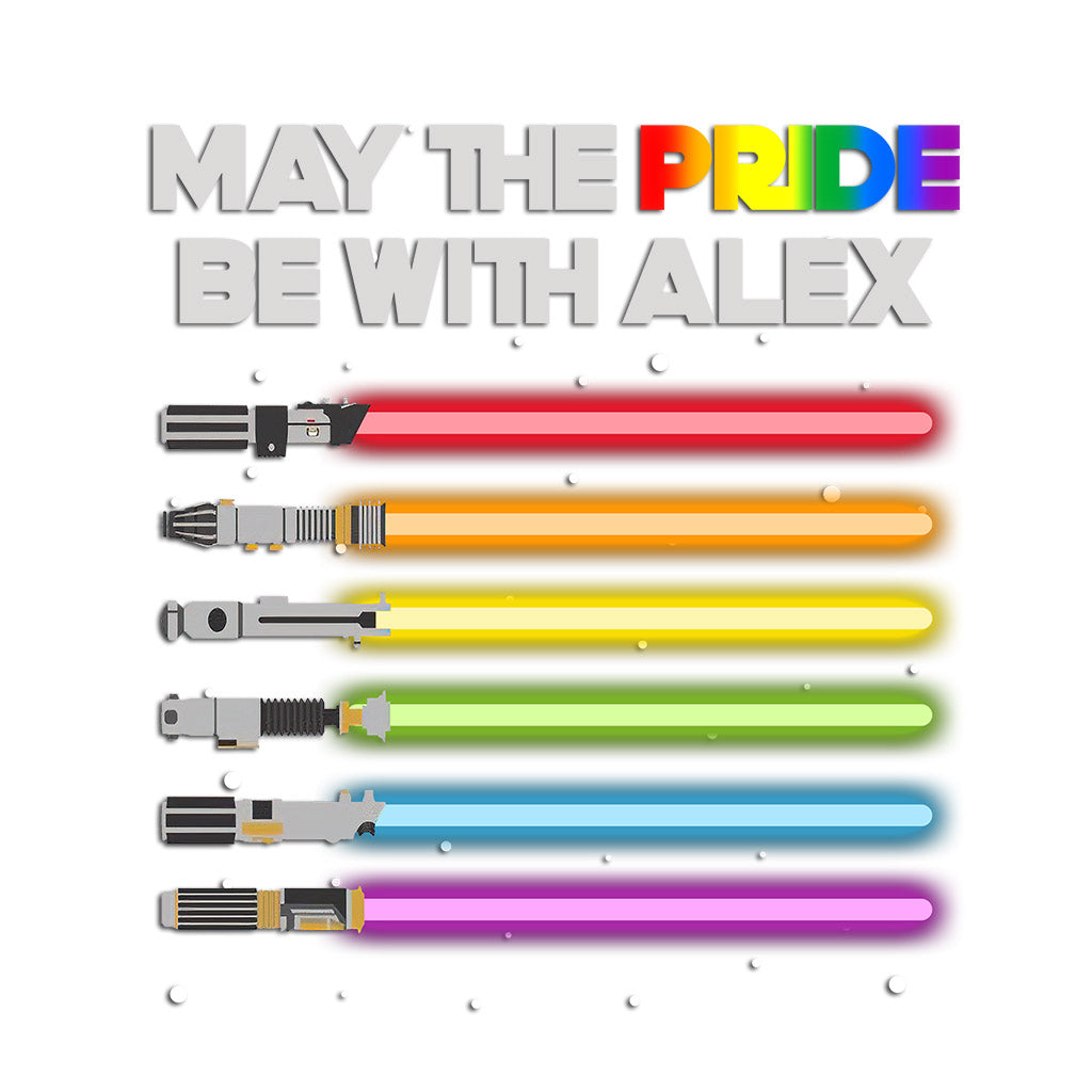 Personalized LGBT Support Decal Custom Name Pride Gift Decal Full GradoCreations