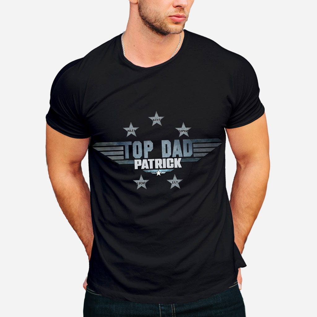 Personalized Top Dad T-shirt & Hoodie Gift with Custom Name T-shirt & Hoodie GradoCreations