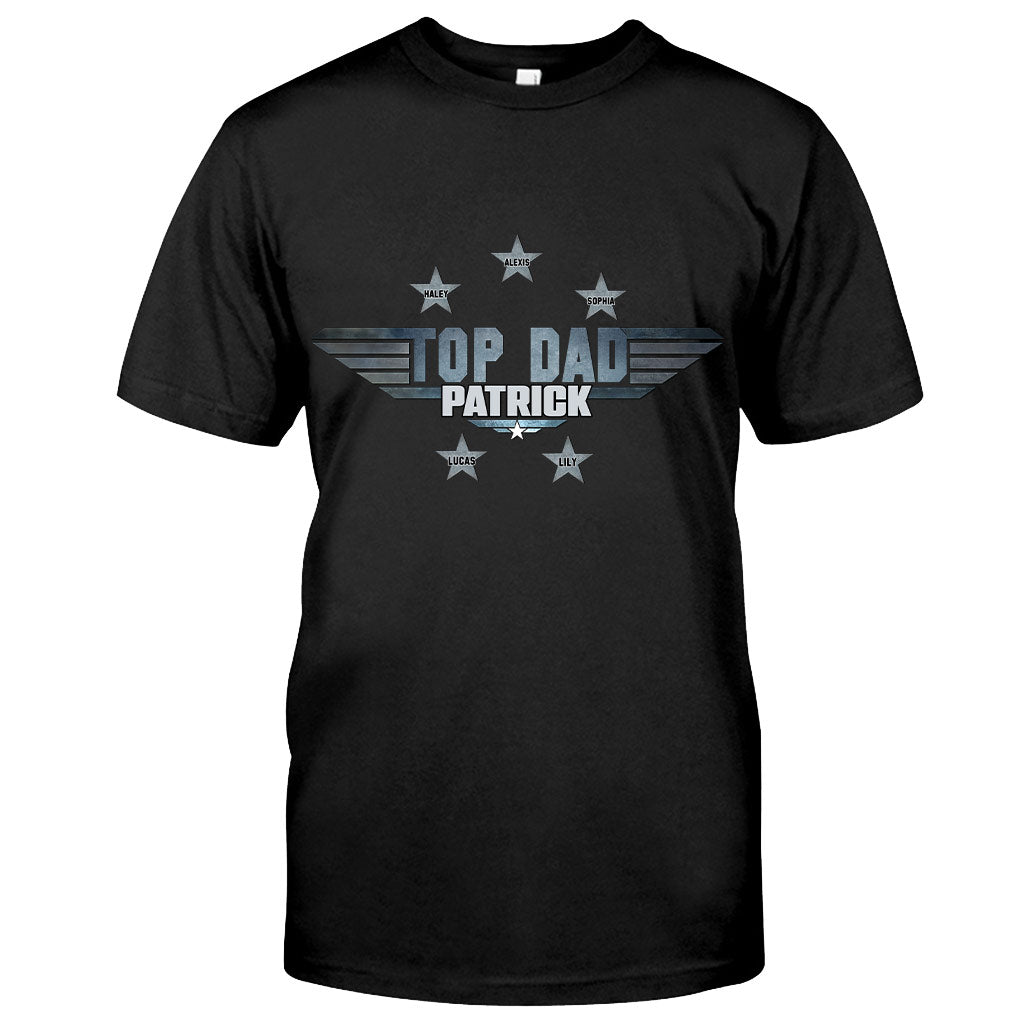 Personalized Top Dad T-shirt & Hoodie Gift with Custom Name T-shirt & Hoodie GradoCreations