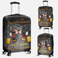 Personalized Mickey & Minnie Luggage Cover Custom Name Gift for Couples Luggage Cover GradoCreations