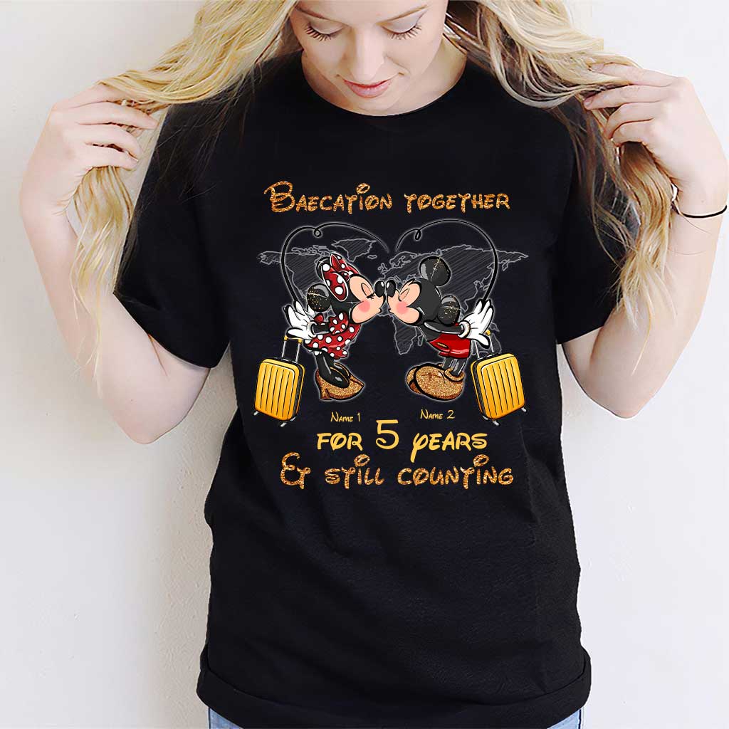 Personalized Couple Travel T-shirt & Hoodie Custom Name Gift T-shirt & Hoodie GradoCreations