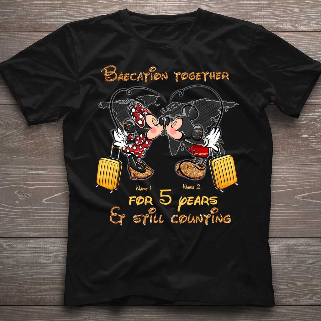 Personalized Couple Travel T-shirt & Hoodie Custom Name Gift T-shirt & Hoodie GradoCreations