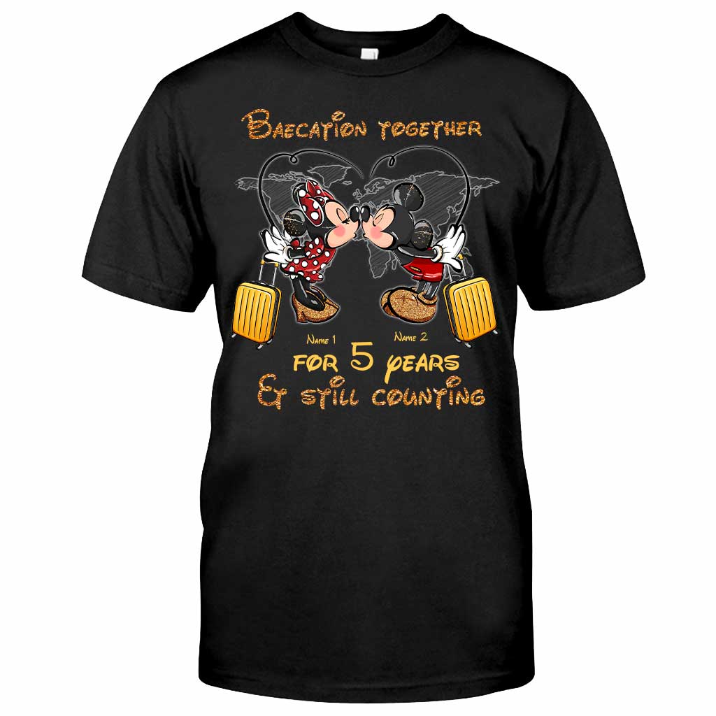 Personalized Couple Travel T-shirt & Hoodie Custom Name Gift T-shirt & Hoodie GradoCreations