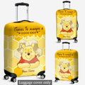 Personalized Luggage Cover with Travel Quote Custom Name Gift Luggage Cover GradoCreations
