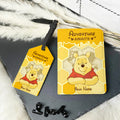 Personalized Leather Luggage Tag & Passport Holder Adventure Gift Leather Luggage Tag & Passport Holder GradoCreations
