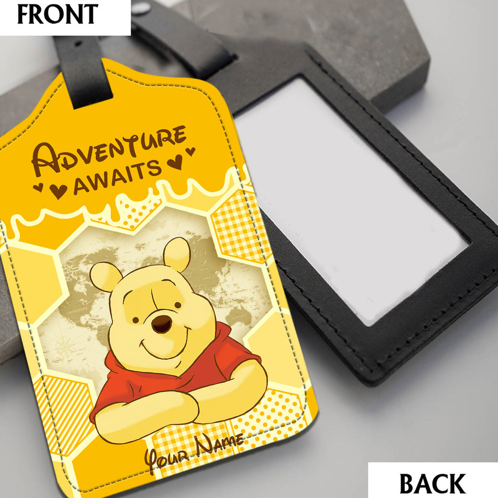 Personalized Leather Luggage Tag & Passport Holder Adventure Gift Leather Luggage Tag & Passport Holder GradoCreations