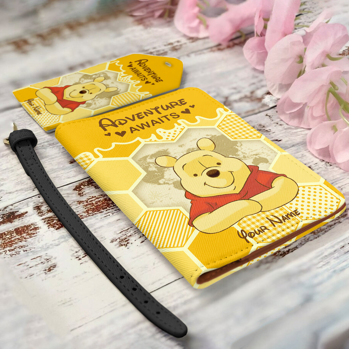 Personalized Leather Luggage Tag & Passport Holder Adventure Gift Leather Luggage Tag & Passport Holder GradoCreations