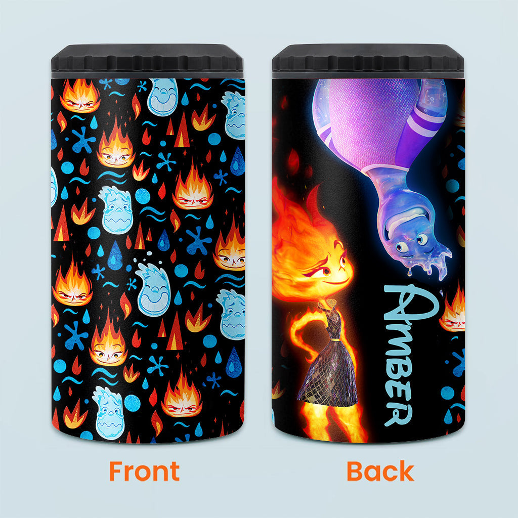Personalized Can Cooler with Custom Name for Cold Drinks Can Cooler GradoCreations