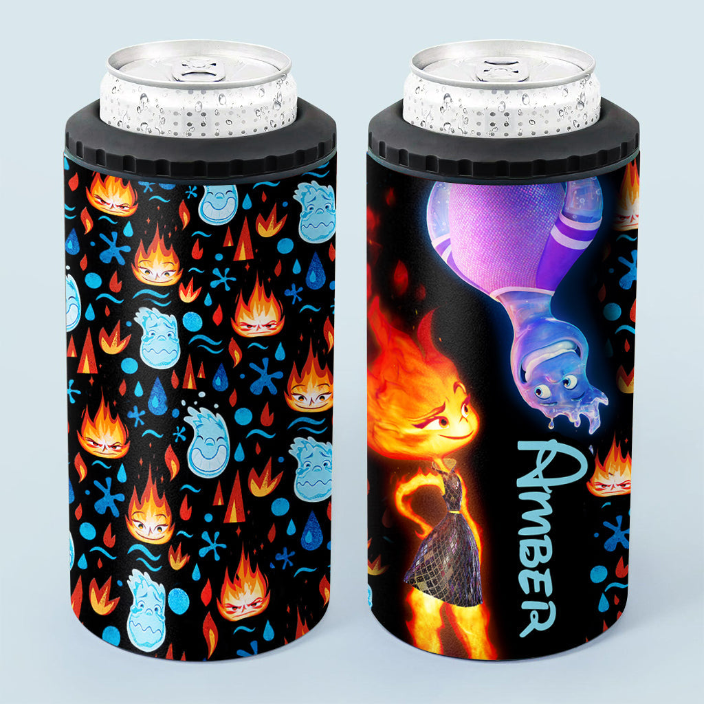 Personalized Can Cooler with Custom Name for Cold Drinks Can Cooler GradoCreations