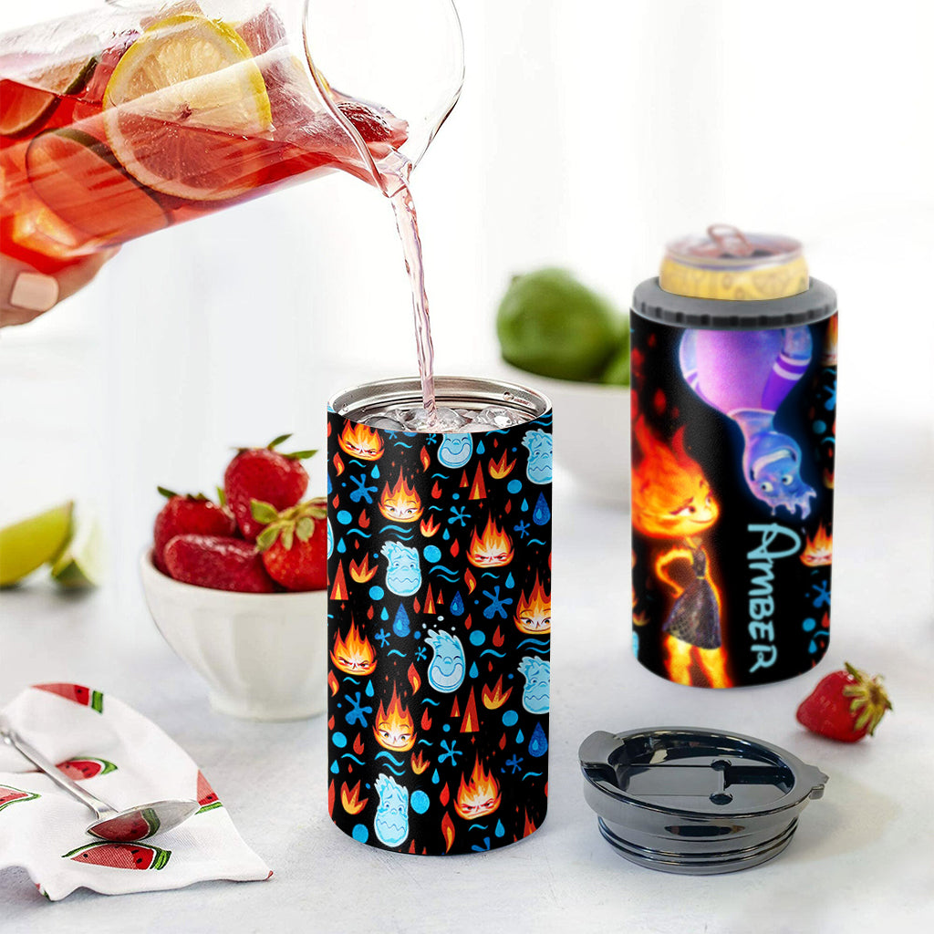Personalized Can Cooler with Custom Name for Cold Drinks Can Cooler GradoCreations