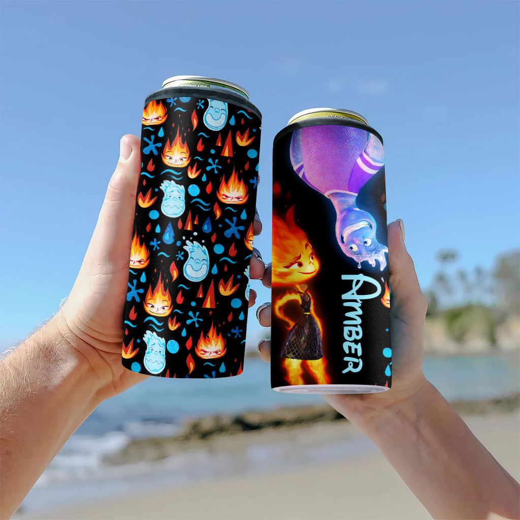 Personalized Can Cooler with Custom Name for Cold Drinks Can Cooler GradoCreations