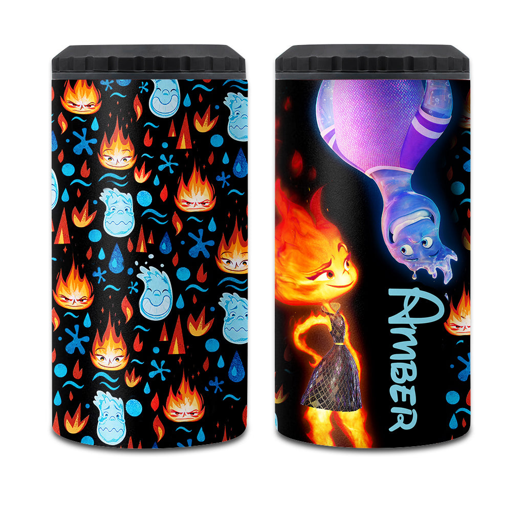 Personalized Can Cooler with Custom Name for Cold Drinks Can Cooler GradoCreations