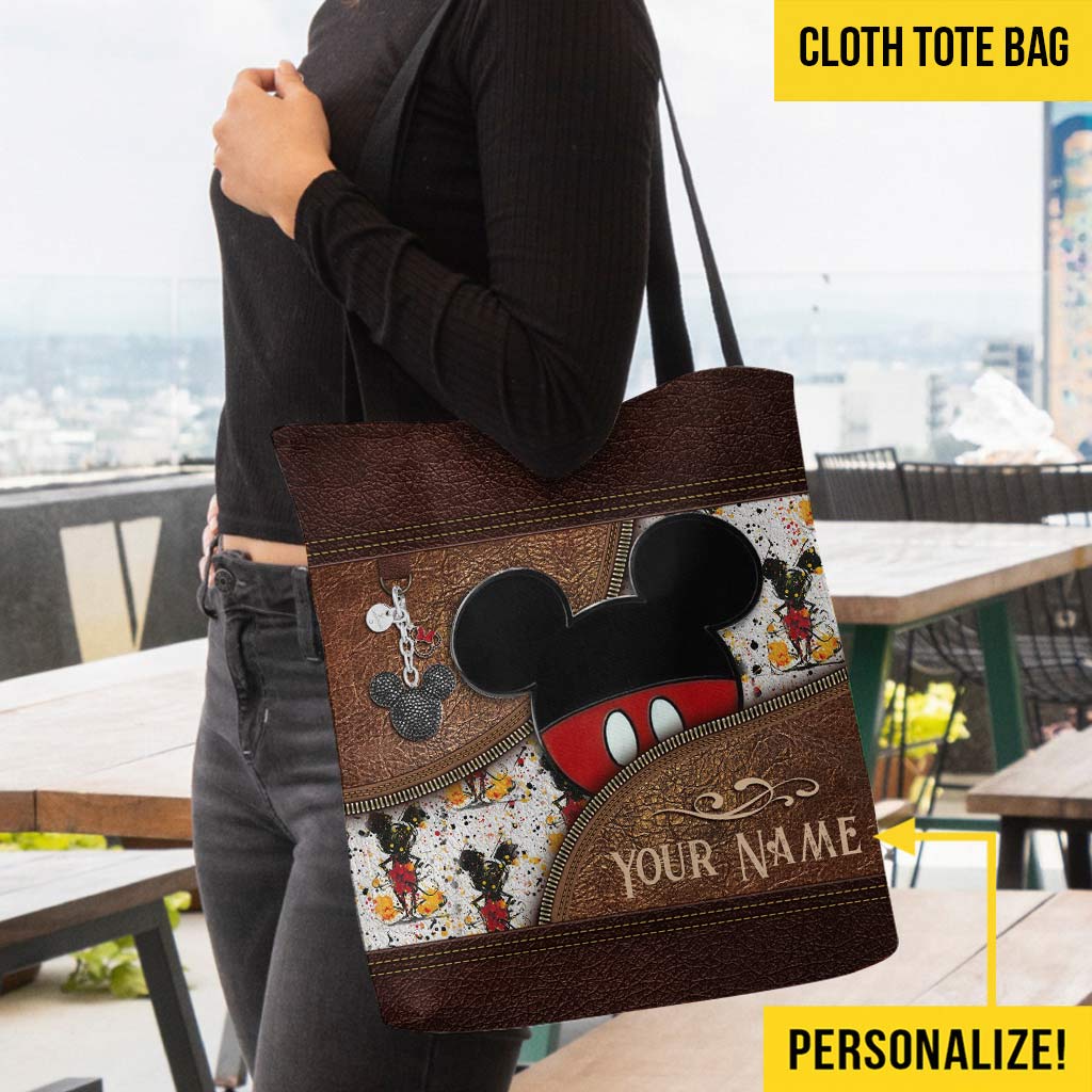 Personalized Mickey Mouse Tote Bag Custom Name Gift Tote Bag GradoCreations