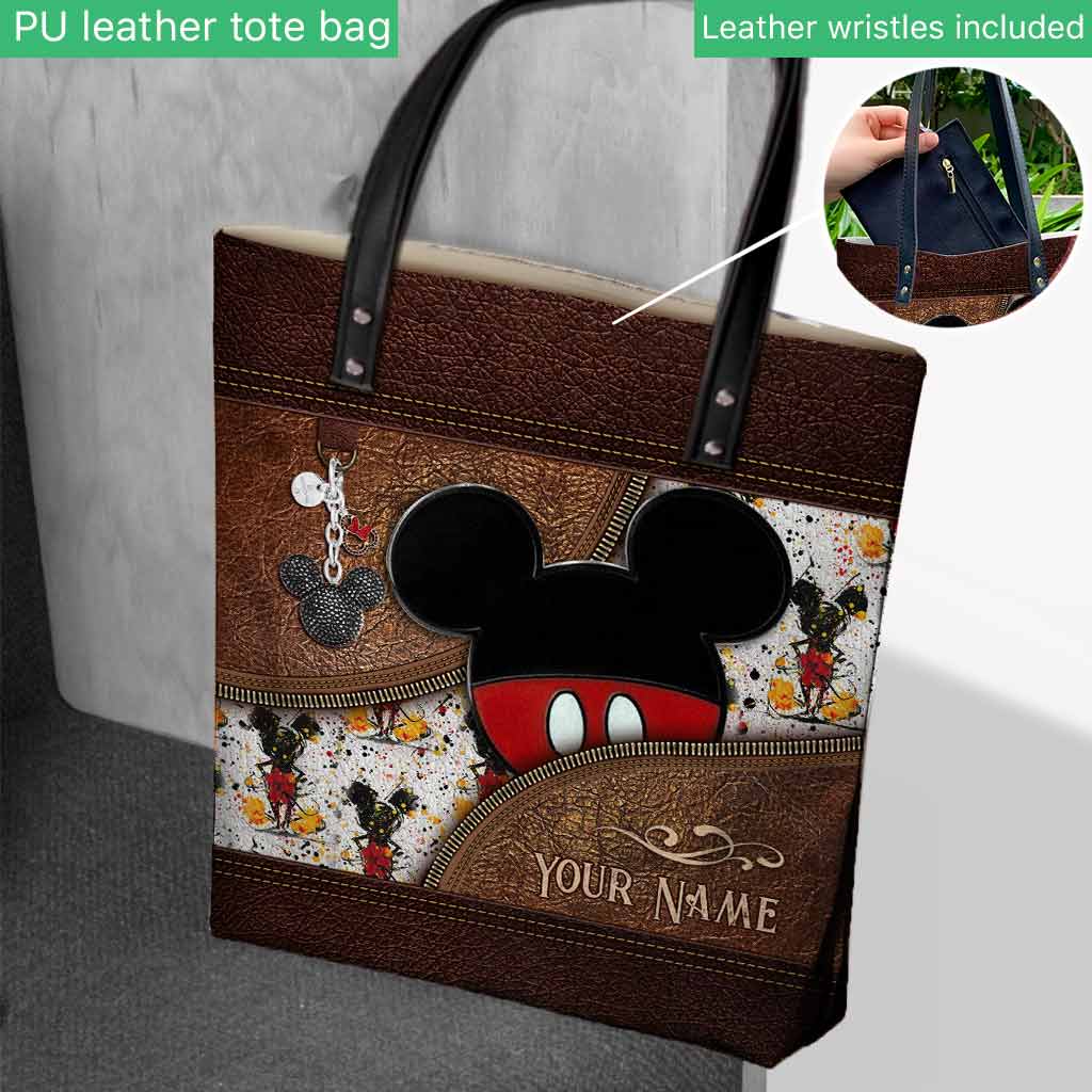 Personalized Mickey Mouse Tote Bag Custom Name Gift Tote Bag GradoCreations