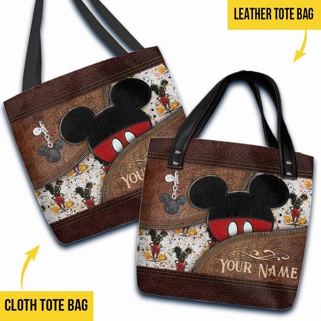 Personalized Mickey Mouse Tote Bag Custom Name Gift for Mom Tote Bag GradoCreations