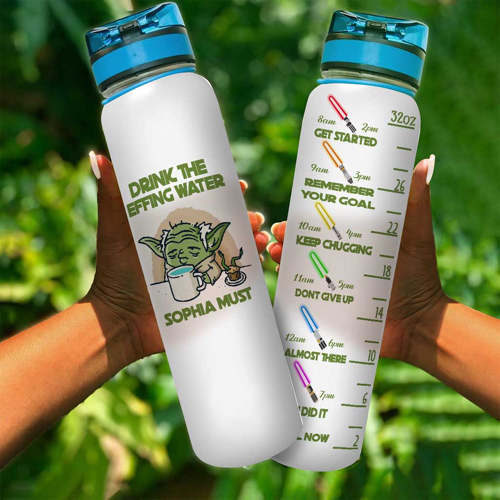 Personalized Water Tracker Bottle Custom Name Infuser Gift Water Tracker Bottle GradoCreations