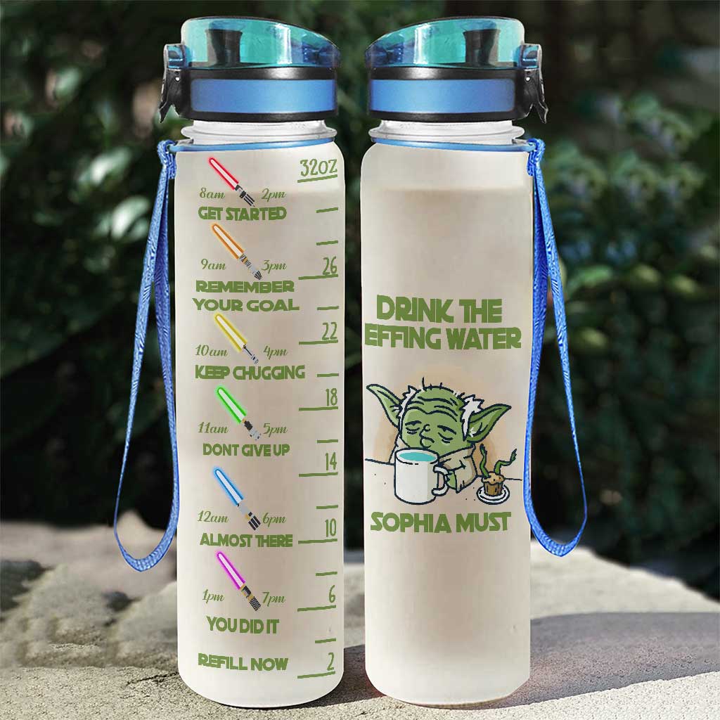 Personalized Water Tracker Bottle Custom Name Infuser Gift Water Tracker Bottle GradoCreations
