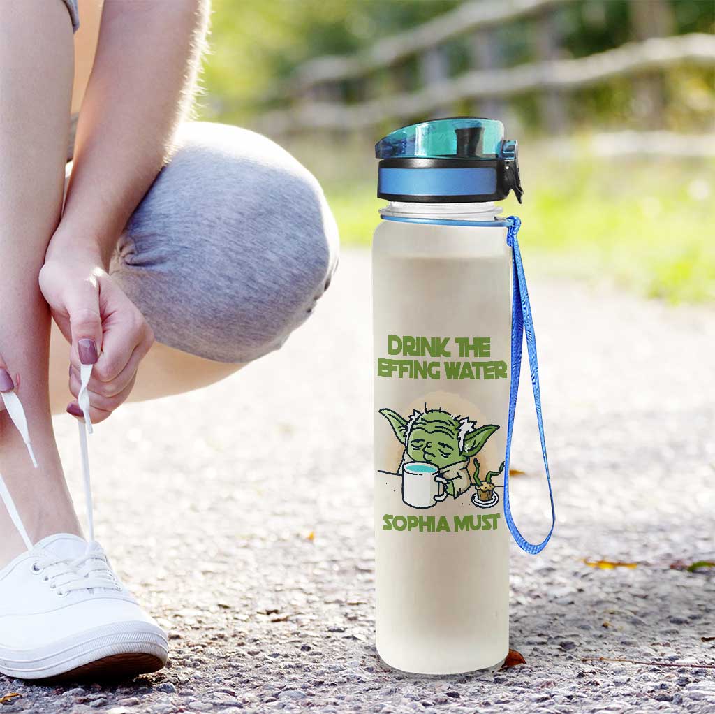 Personalized Water Tracker Bottle Custom Name Infuser Gift Water Tracker Bottle GradoCreations