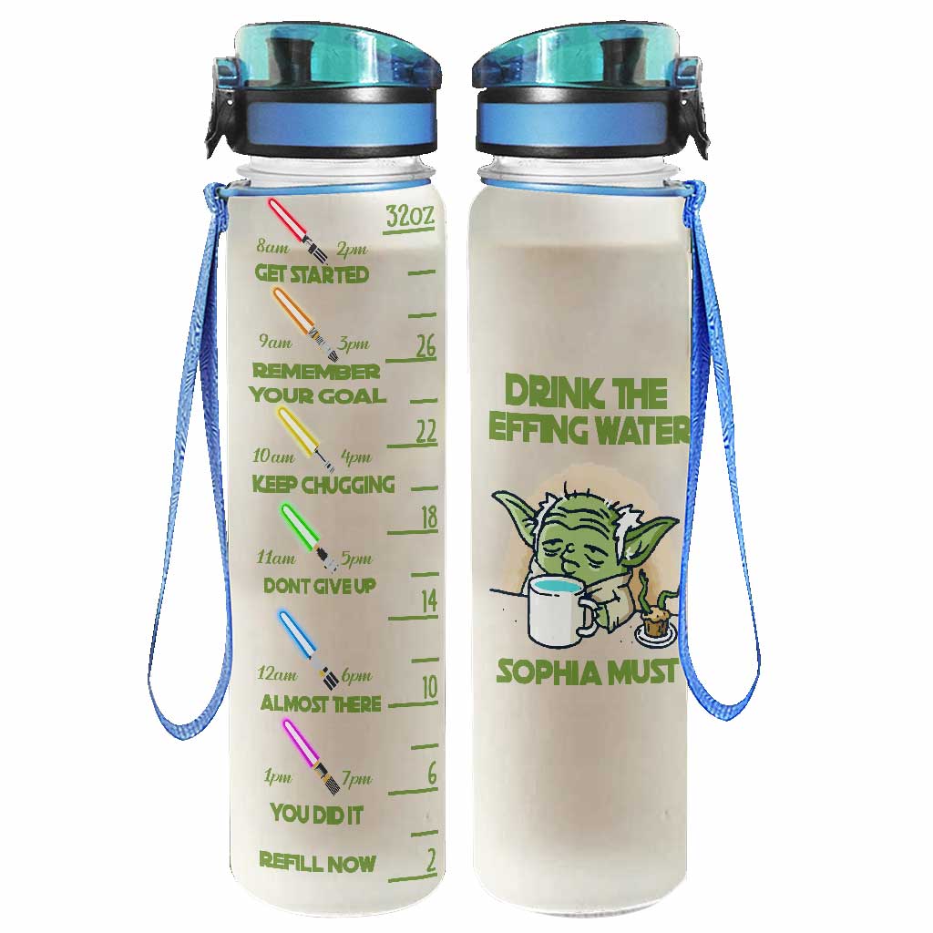 Personalized Water Tracker Bottle Custom Name Infuser Gift Water Tracker Bottle GradoCreations