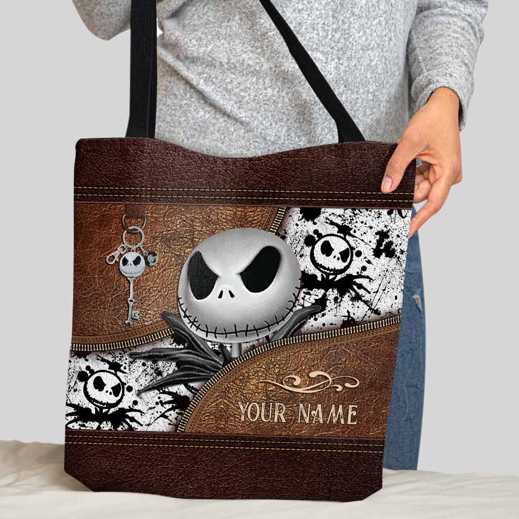 Personalized Nightmare Tote Bag Custom Name Halloween Gift Tote Bag GradoCreations