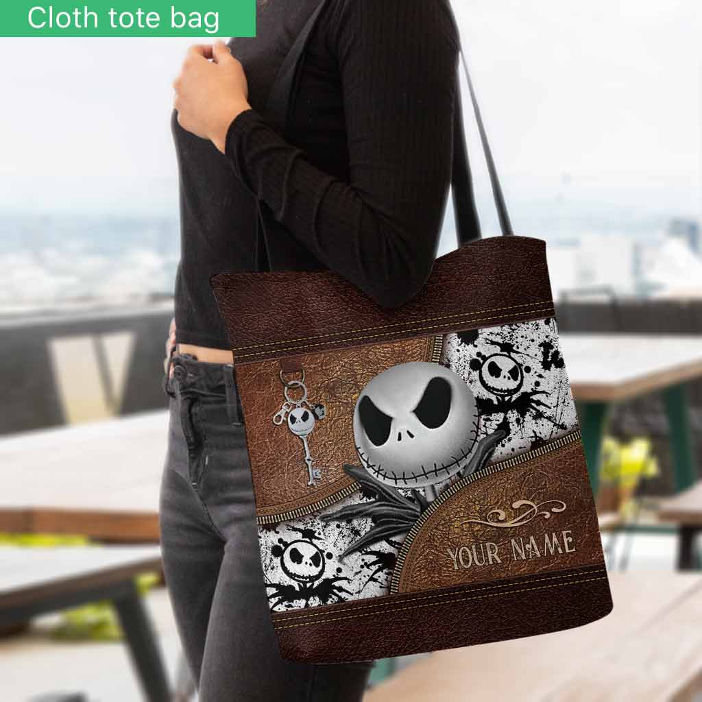 Personalized Nightmare Tote Bag Custom Name Halloween Gift Tote Bag GradoCreations