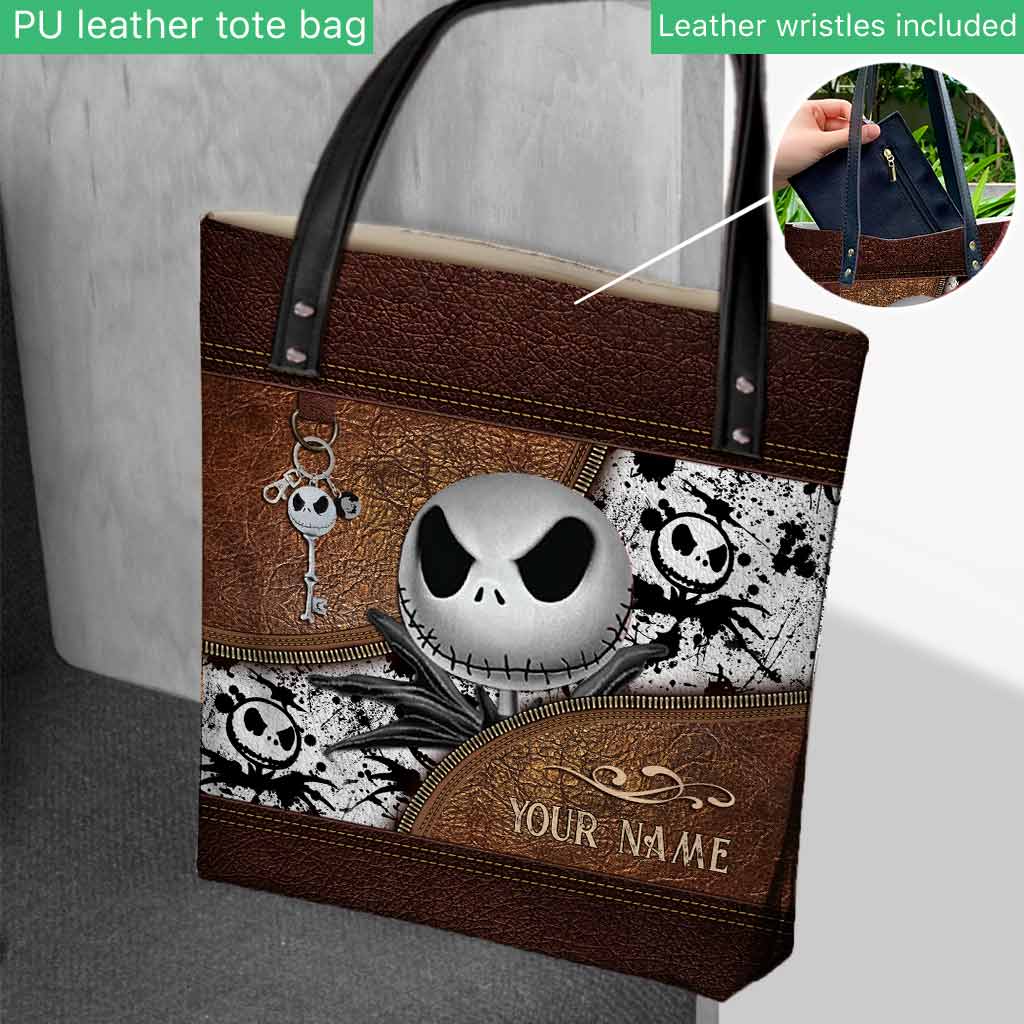 Personalized Nightmare Tote Bag Custom Name Halloween Gift Tote Bag GradoCreations