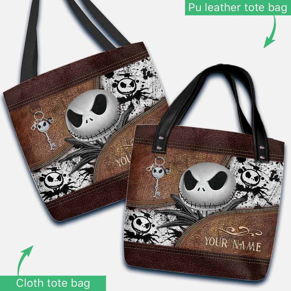 Personalized Nightmare Tote Bag Custom Name Halloween Gift Tote Bag GradoCreations
