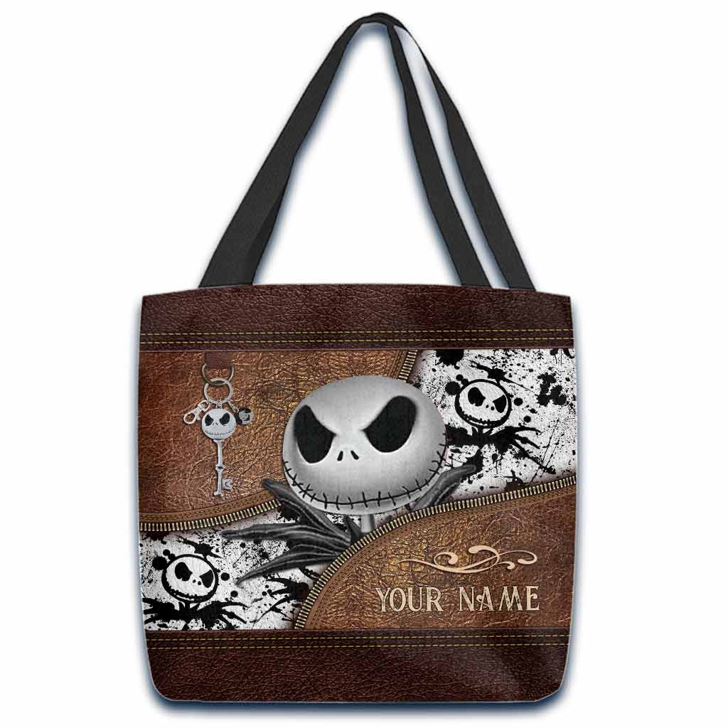 Personalized Nightmare Tote Bag Custom Name Halloween Gift Tote Bag GradoCreations
