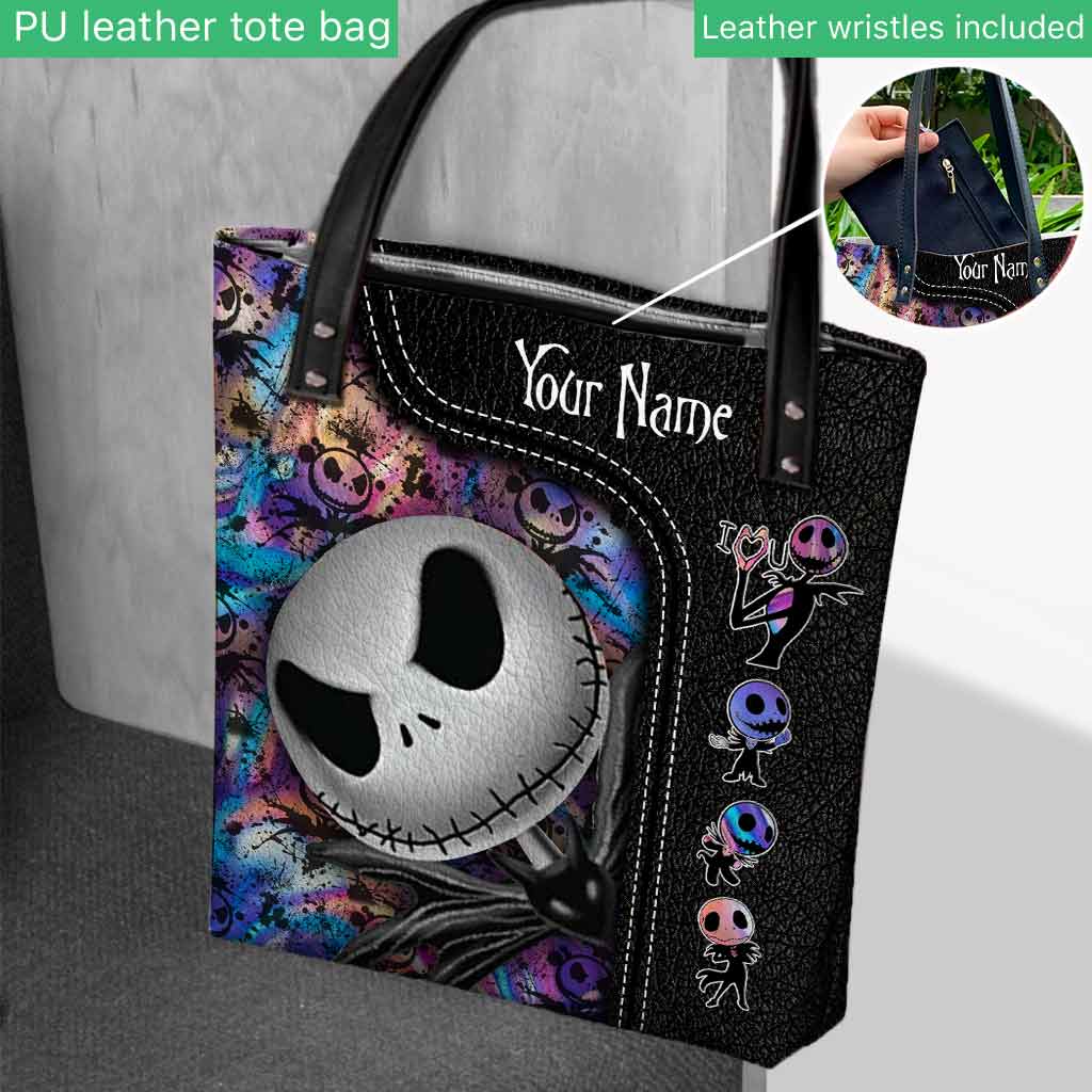 Personalized Nightmare Tote Bag Custom Name Halloween Gift Tote Bag GradoCreations