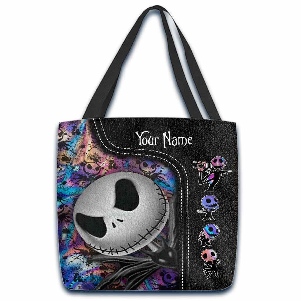 Personalized Nightmare Tote Bag Custom Name Halloween Gift Tote Bag GradoCreations