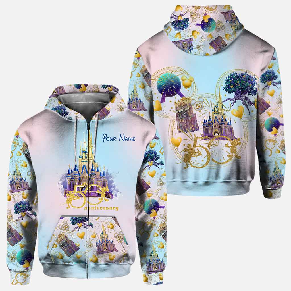 Personalized 50th Anniversary All Over Hoodie Custom Name Gift All Over Shirt GradoCreations