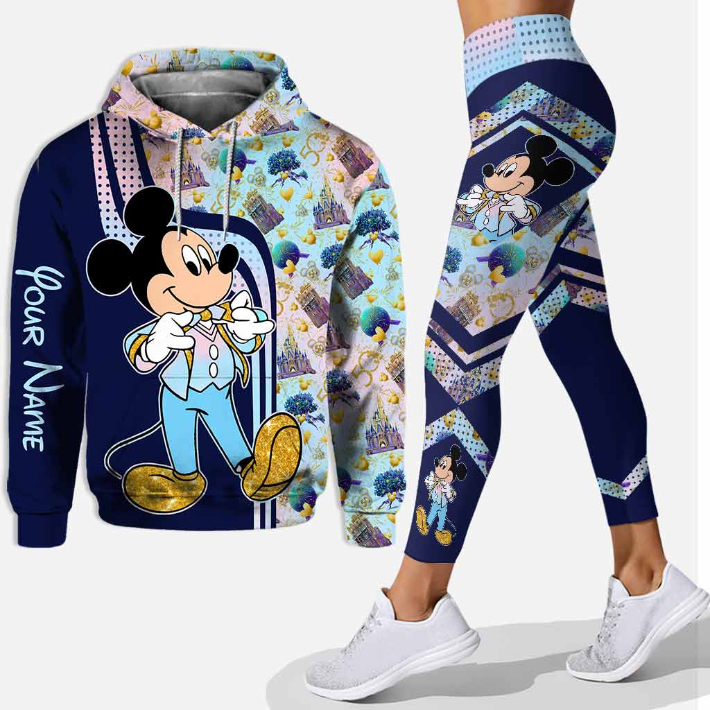 Personalized Mickey Mouse Hoodie and Leggings Set for Kids Hoodie & Leggings GradoCreations