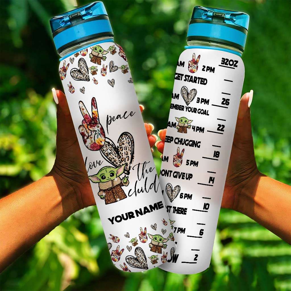 Personalized Water Tracker Bottle with Time Markers and Infuser for Hydration Water Tracker Bottle GradoCreations